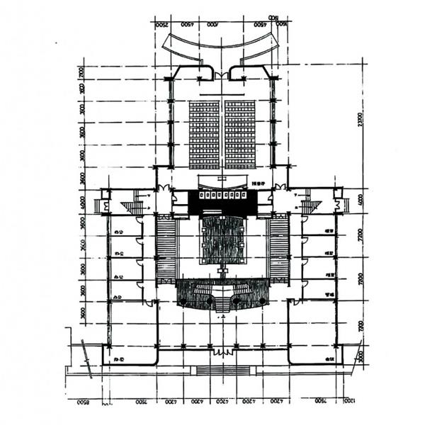 天津大学建筑系馆—手绘稿_399060