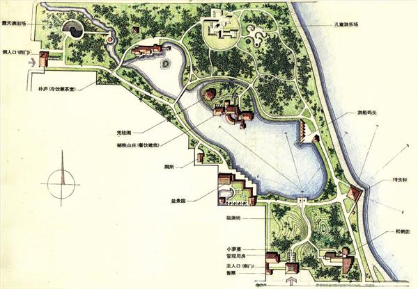 山东省平度公园—手绘稿#建筑专家 #彭一刚 #中国科学院院士 