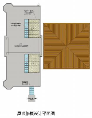 屋顶修复设计平面图_401000