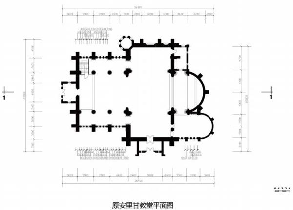 原安里甘教堂平面图_401150