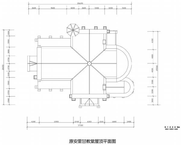 原安里甘教堂屋顶平面图_401151