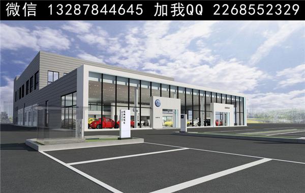 汽车4S店建筑外观设计案例效果图_671774