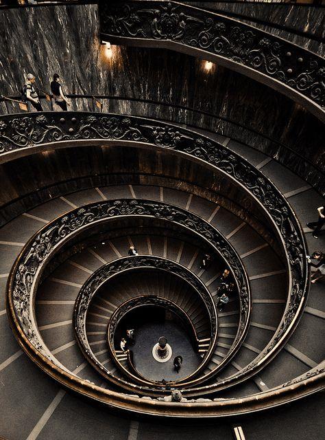 Spiral Staircase at the Vatican Museum#人文 #艺术 #人文艺术 