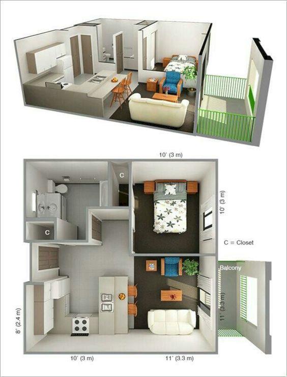 小户型住宅室内布置_412557