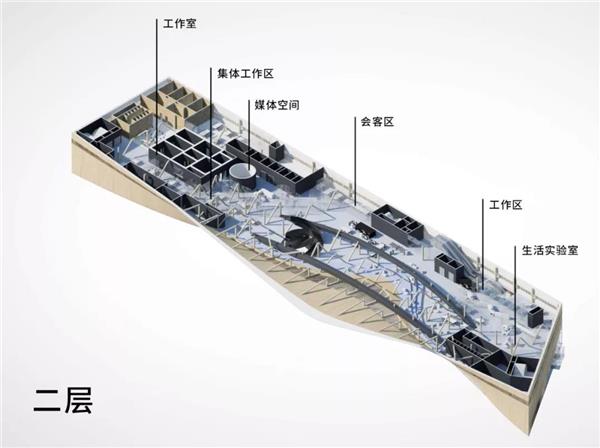 芬兰赫尔辛基颂歌中央图书馆|二层剖面图-建筑设计_427476