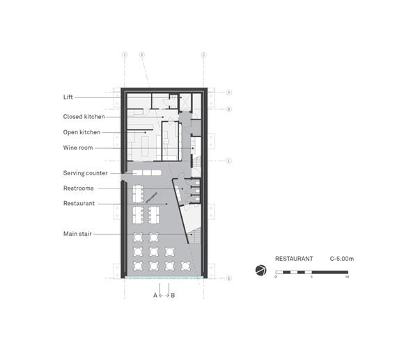 水下餐厅 Under /餐厅层平面图-建筑设计_429551