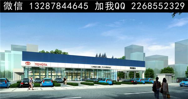 汽车4S店建筑外观设计案例效果图_671768