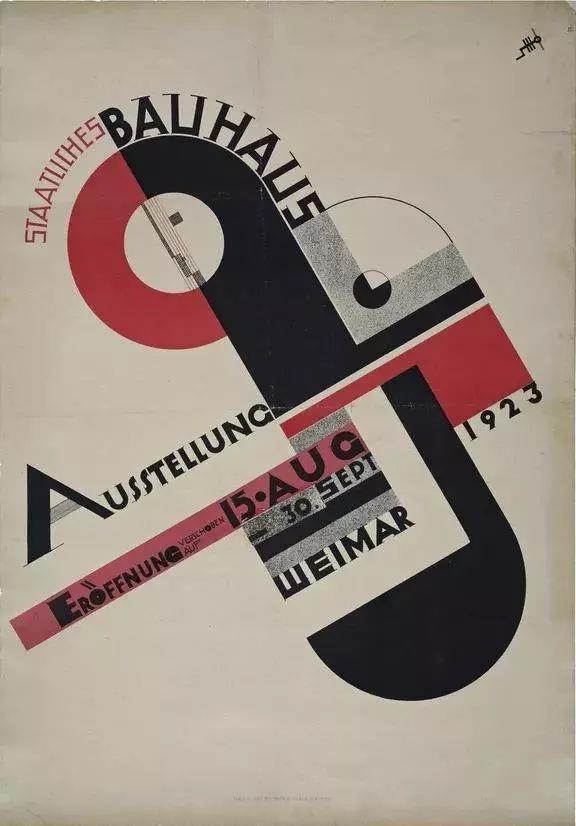 1923年包豪斯展览的海报——设计海报_438120