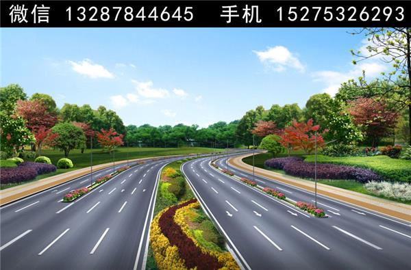 2道路绿化景观设计案例效果图_3835194