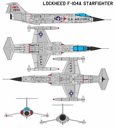 F-104战斗机（绰号：“星式战斗机”、“寡妇制造机”、“有人导弹”、“飞行棺材”、“寡妇制造者”）_1135622