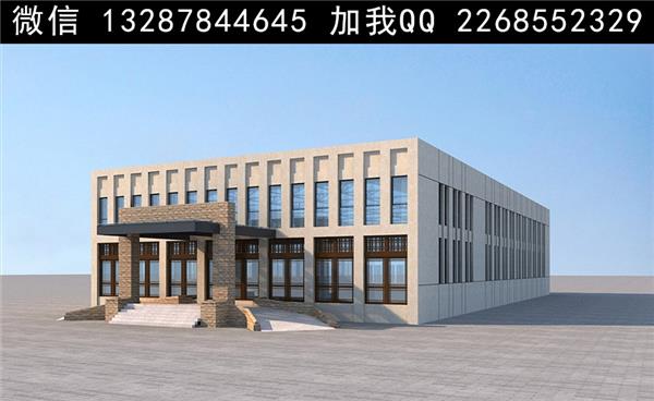 活动中心建筑外观设计案例效果图_3705935