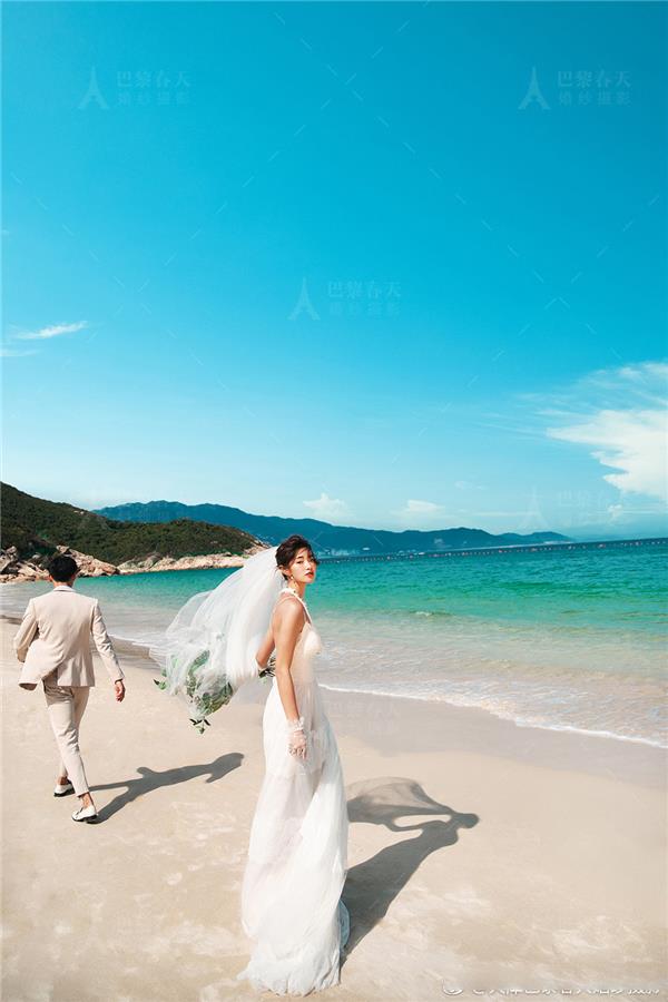 海景婚照#婚纱摄影 