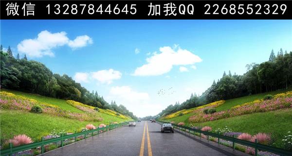 道路绿化景观设计案例效果图_661122