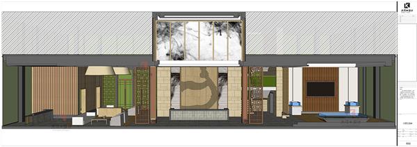 用团队协作的方式完成大空间LayOut施工图绘制#LayOut施工图SU模型室内设计售楼部 