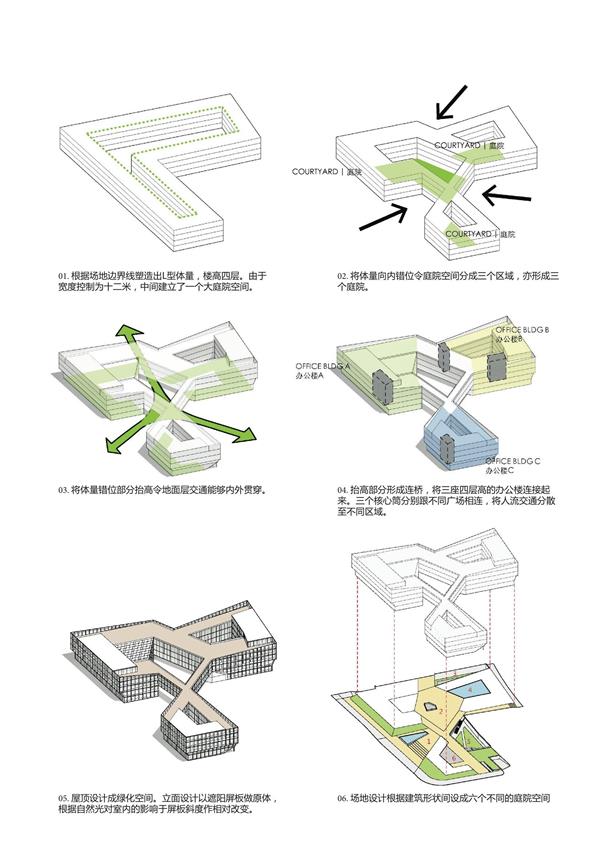 建筑体块概念分析图_3594230