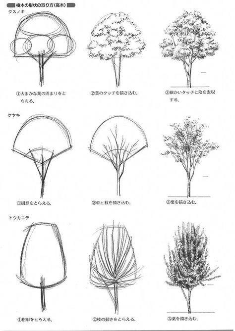 黑白线条表达建筑和景观_1609487