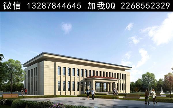 办公楼建筑外观设计案例效果图_3784208