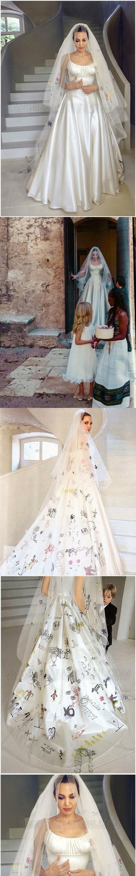 安吉丽娜·朱莉婚纱造型照片_婚纱摄影图片#婚纱摄影 #婚纱造型 #明星婚纱照 