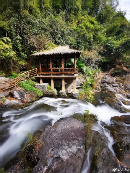 广东省揭阳市黄满寨瀑布群旅游景点