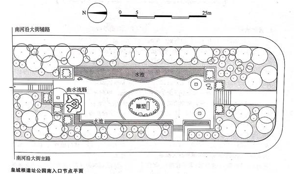 皇城根遗址公园南入口节点平面_3500337