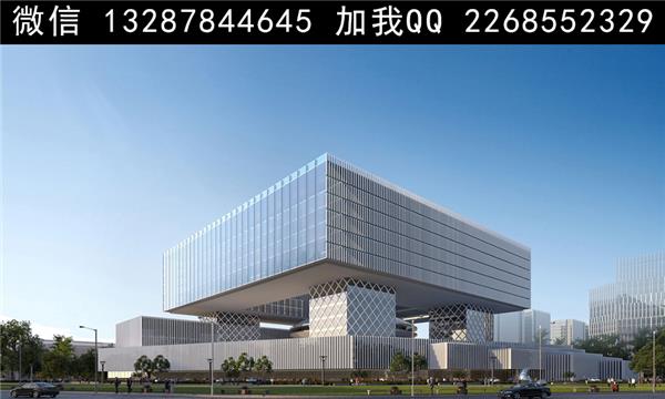 会展中心建筑外观设计案例效果图_3707749