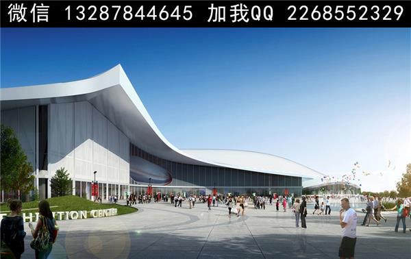 会展中心建筑外观设计案例效果图_3707755