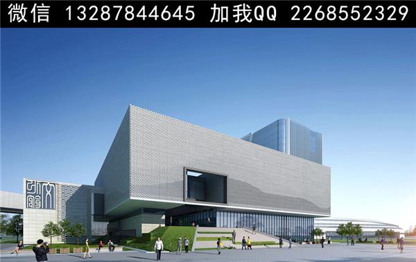 会展中心建筑外观设计案例效果图_3707750