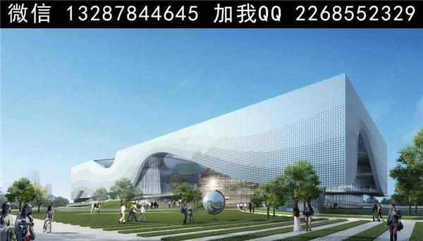 活动中心建筑外观设计案例效果图_3705937