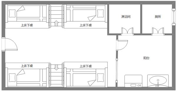 学生宿舍 四人间_3635055