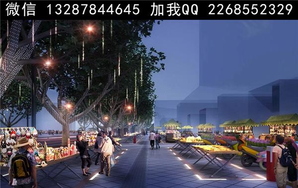 夜市摆摊设计案例效果图_3567848