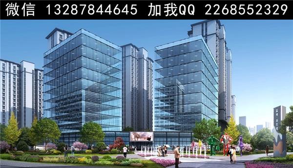 公寓楼建筑外观设计案例效果图_3594681