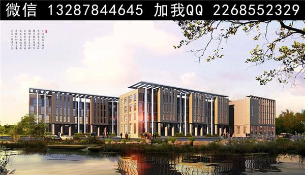 活动中心建筑外观设计案例效果图_3705933