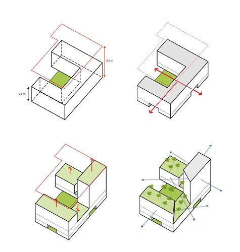 90种建筑体块概念分析图_3593633