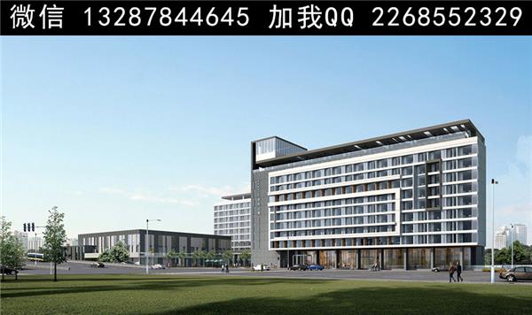 公寓楼建筑外观设计案例效果图_3594686