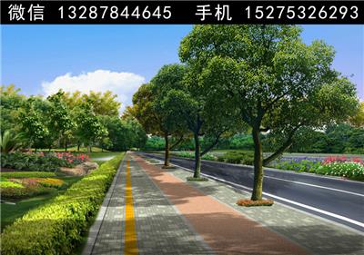 2道路绿化景观设计案例效果图