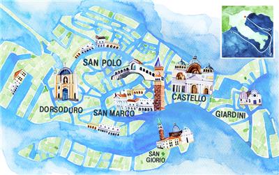 威尼斯guide map
