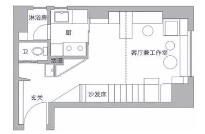 30平米  loft