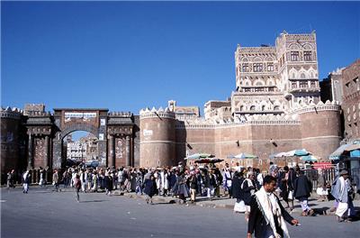 也门萨那的BāB al-Yaman古城