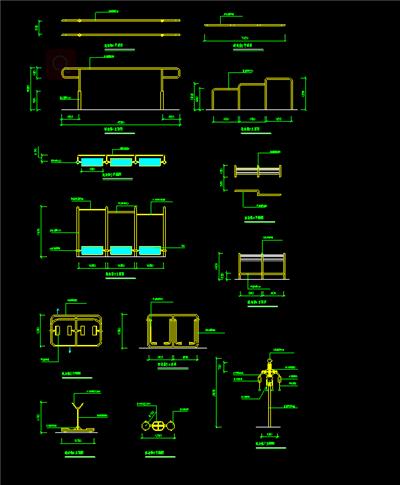 健身器材平面、立面图,dwg