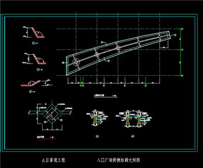 特色柱廊（张拉绳）施工图