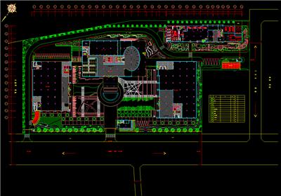 厂区绿化平面图、操作间、dwg