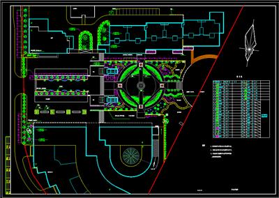 广场绿化布置图
