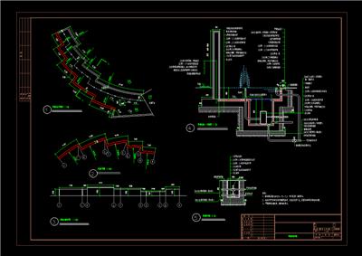 景墙喷泉施工详图