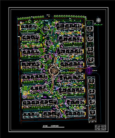 [合集]住宅区广场、绿化平面dwg图