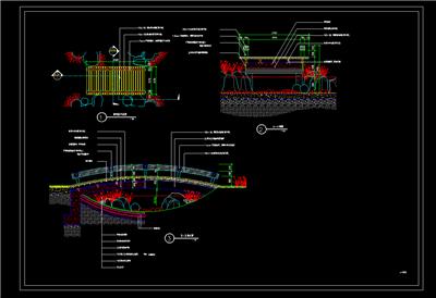 景观桥详图