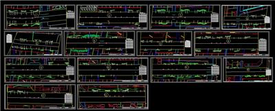 道路绿化、绿化带、植物种植平面、苗木表、植物配置、dwg