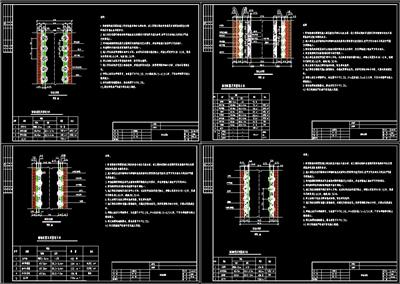 道路绿化、植物配置、绿化大样、说明、dwg