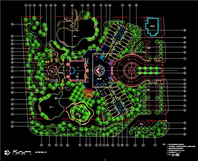 酒店花园景观设计平面