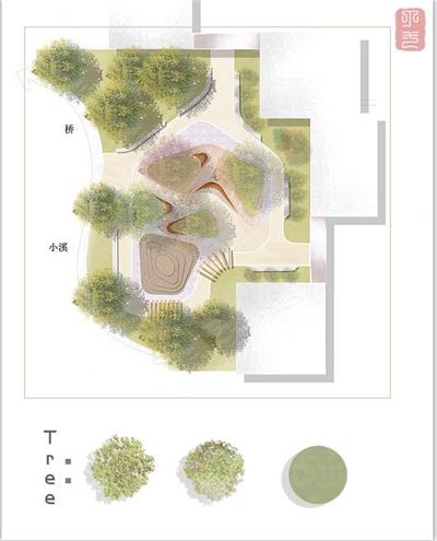 公园公共绿地平面图 (5)