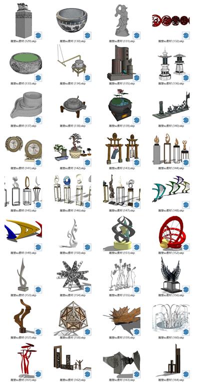雕塑su素材（5）